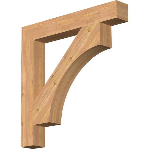 Ekena Millwork Westlake Block Smooth Bracket, Western Red Cedar, 5 1/2"W x 40"D x 40"H BKT06X40X40WTL05SWR - main